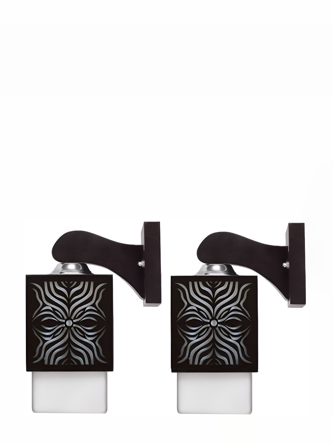 

Afast Black 2 pieces Wooden Rectangular Wall Lamp