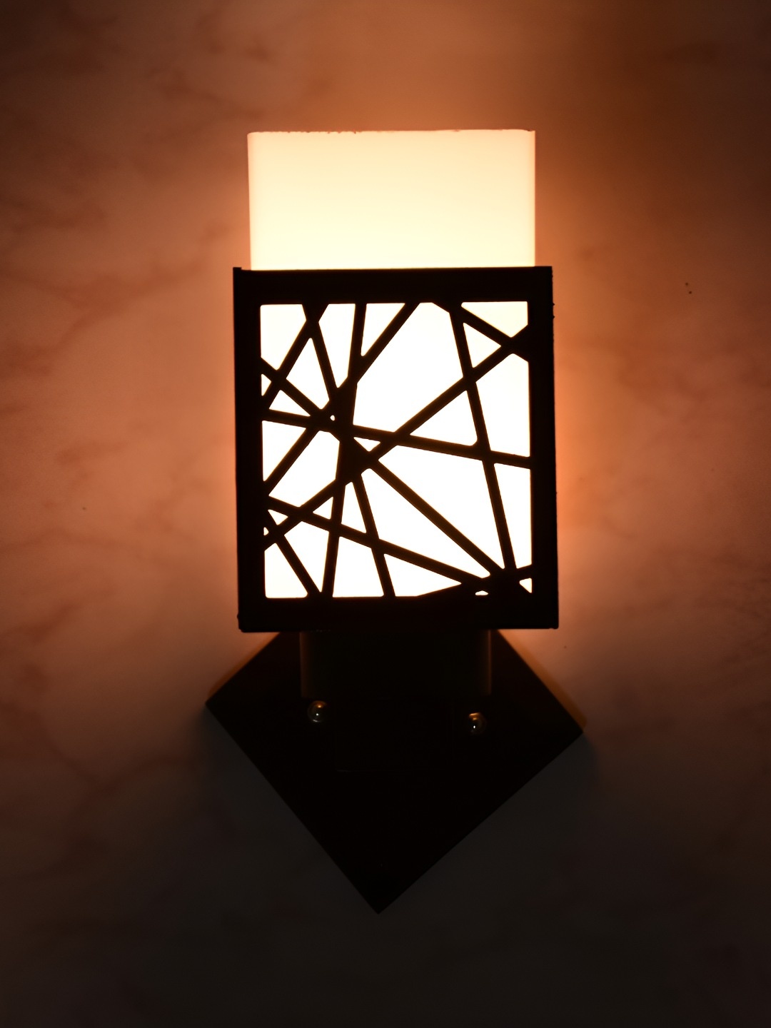 

Afast Black & White Wooden Rectangle Wall Lamp