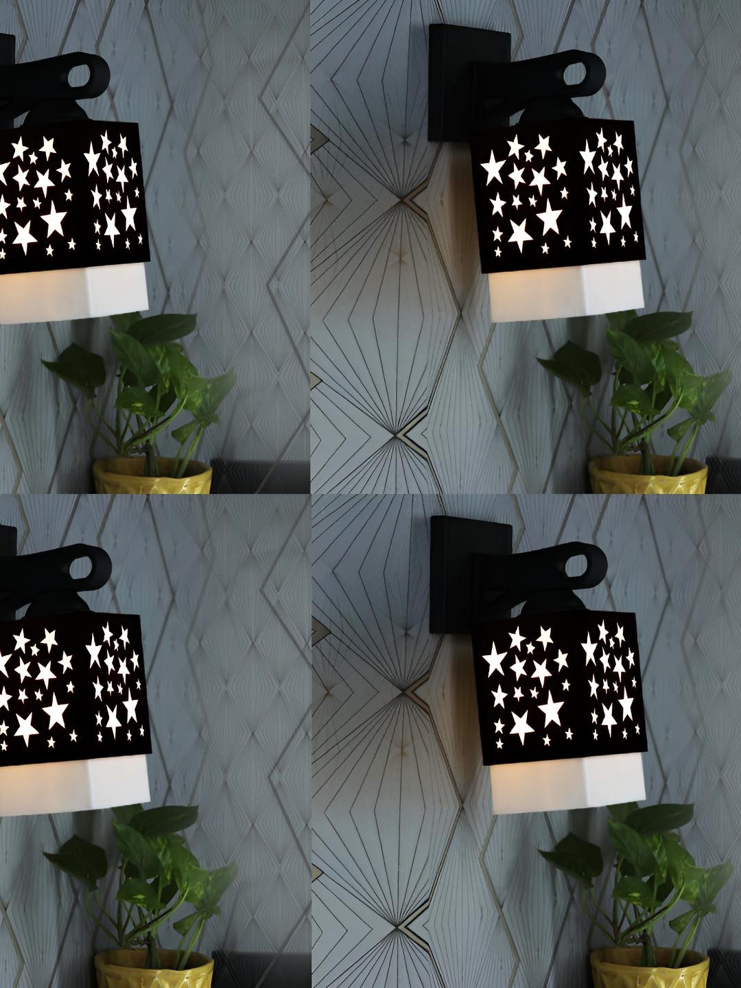 

Afast White & Black Textured Wall Lamps