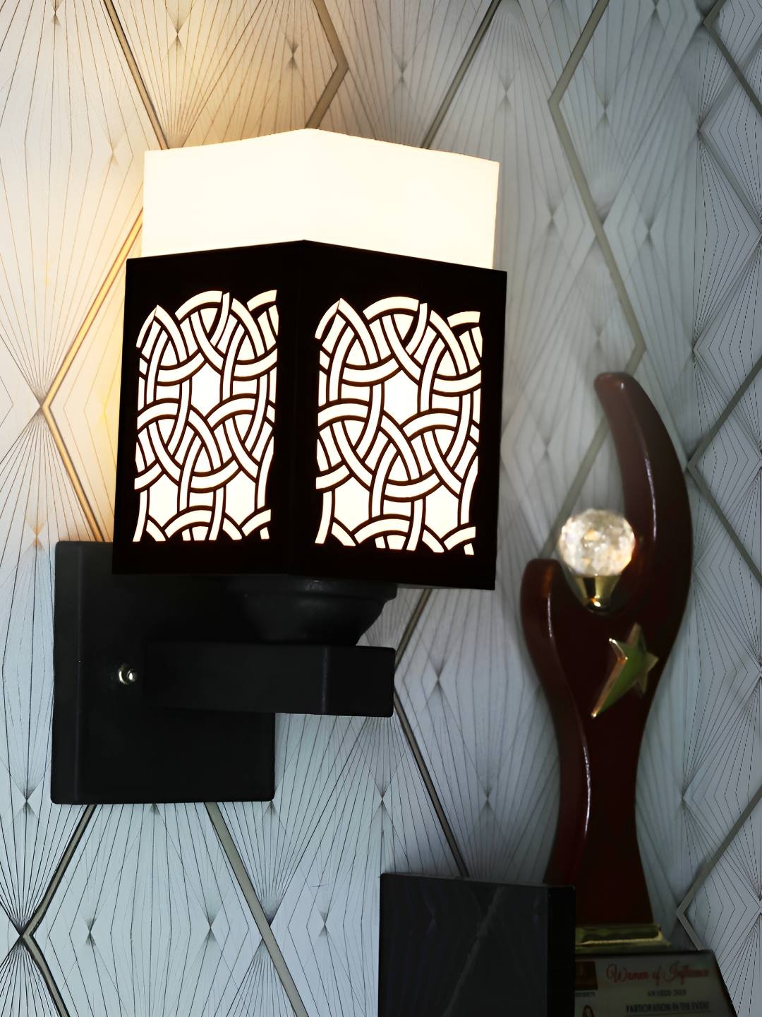 

Afast Black & White Textured Wall Lamps