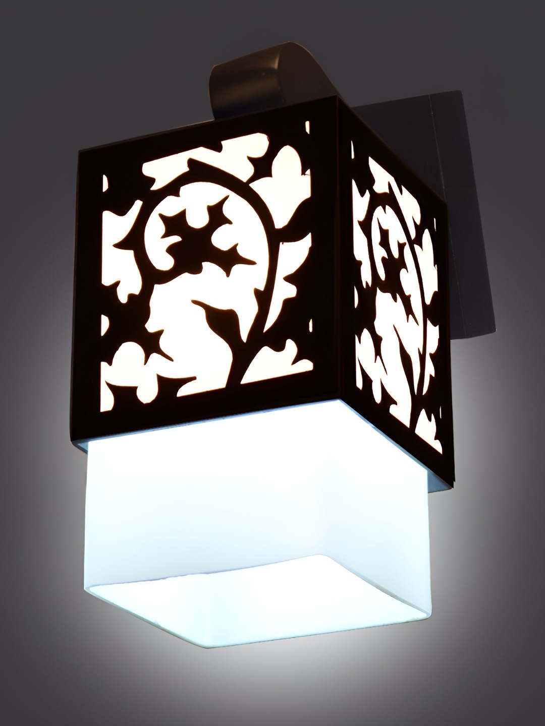 

Afast Black & White Self Design Contemporary Square Shaped Wall Lamp
