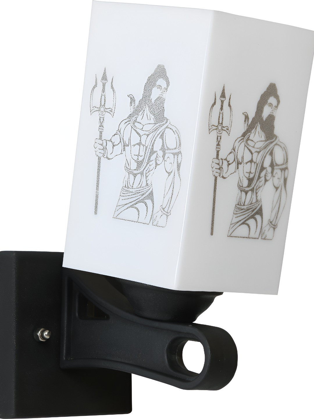

Afast & White Shiva Printed Traditional Square Shaped Wall Lamp