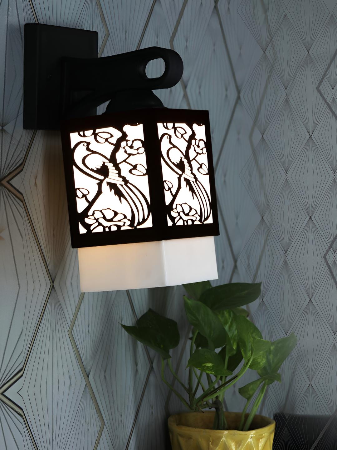 

Afast White & Black Solid Wooden Traditional Wall Lamp