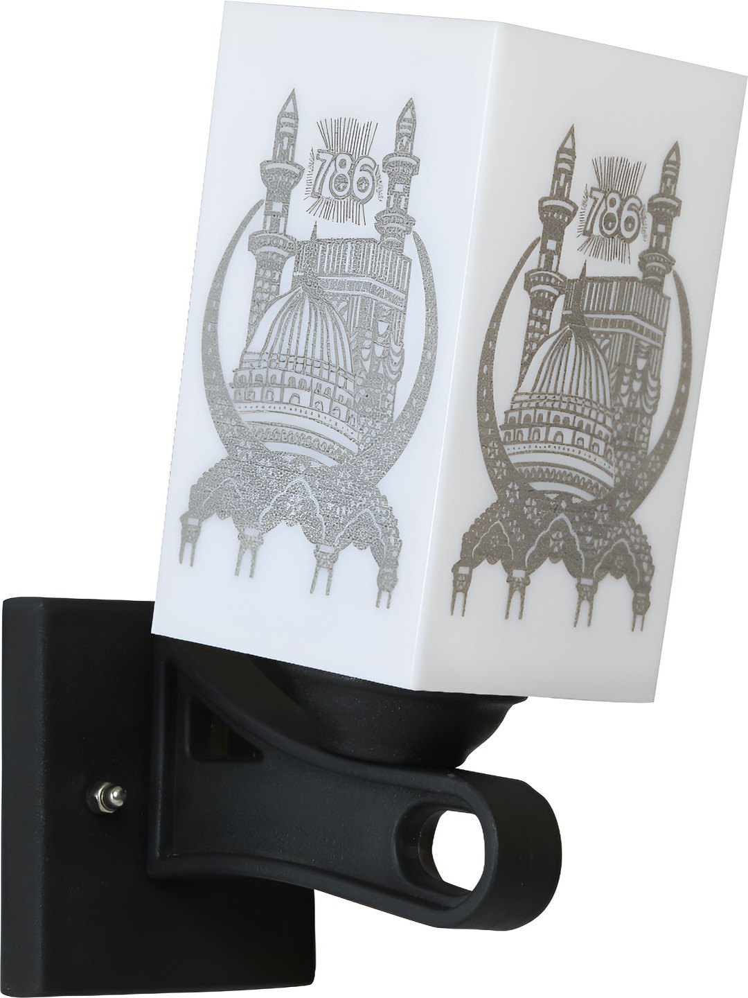 

Afast White & Black Wood Traditional Square Shaped Wall Lamp