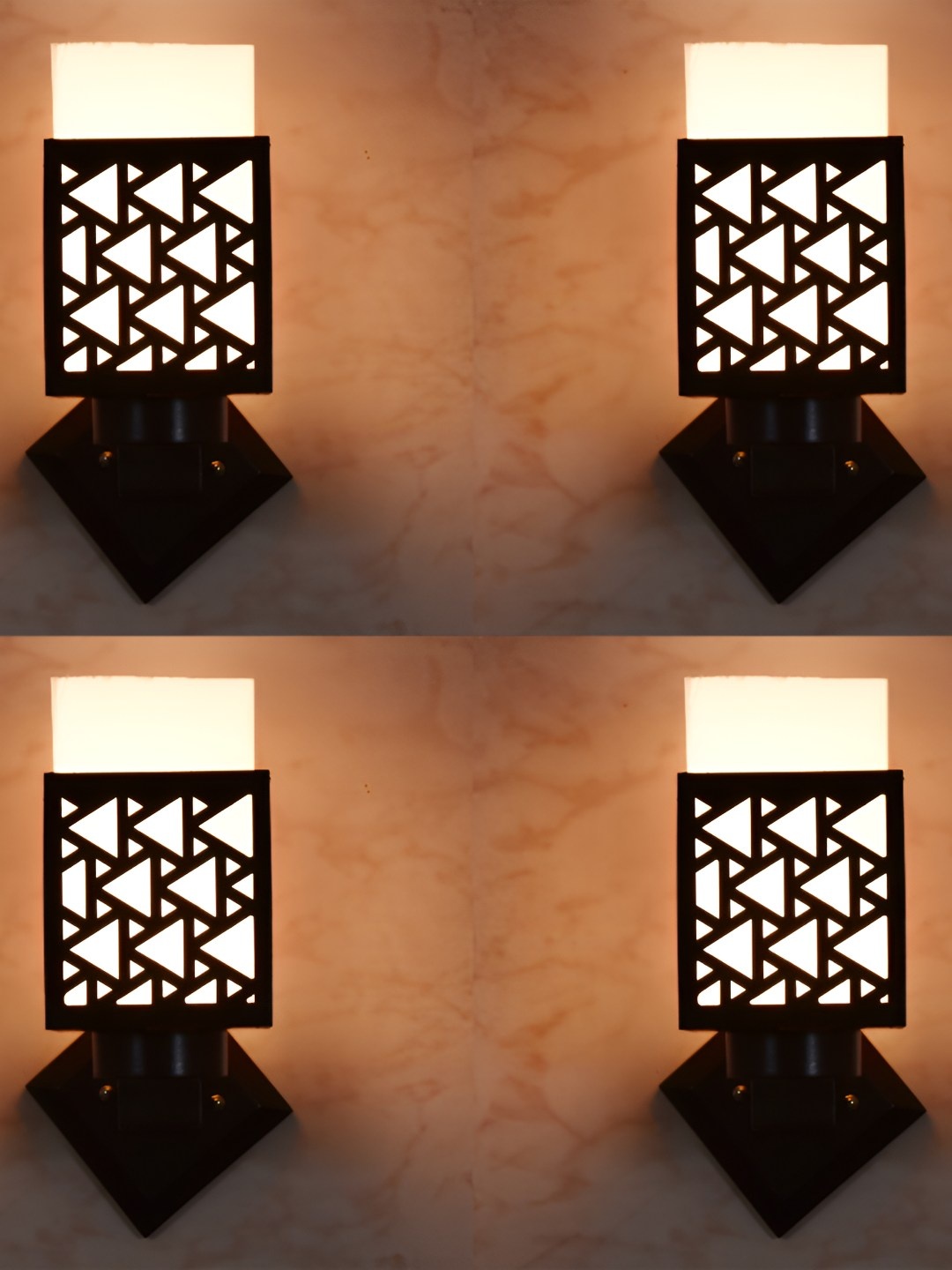 

Afast White & Black Textured Wall Lamps