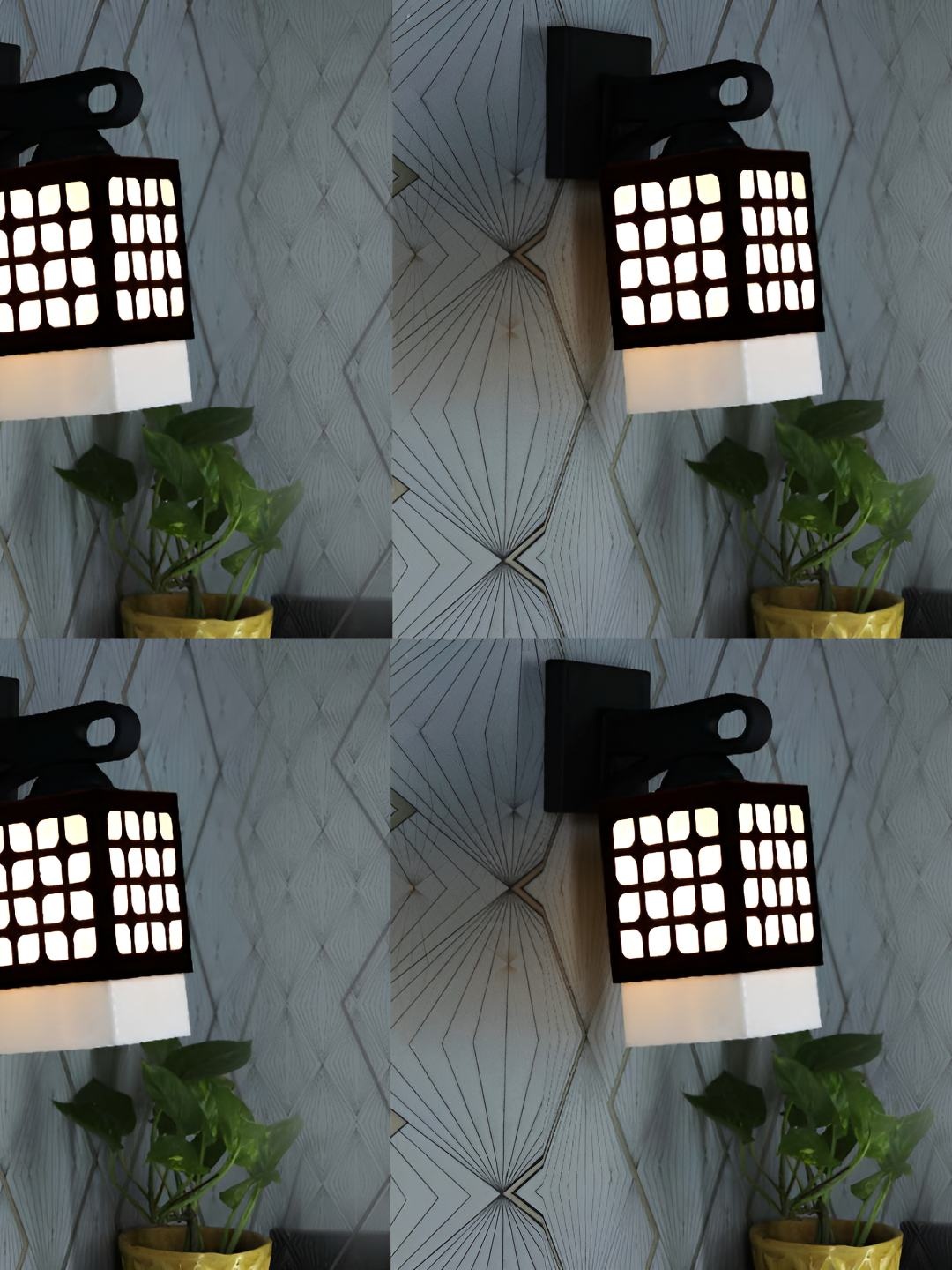 

Afast Black Wood Traditional Square Shaped Wall Lamp