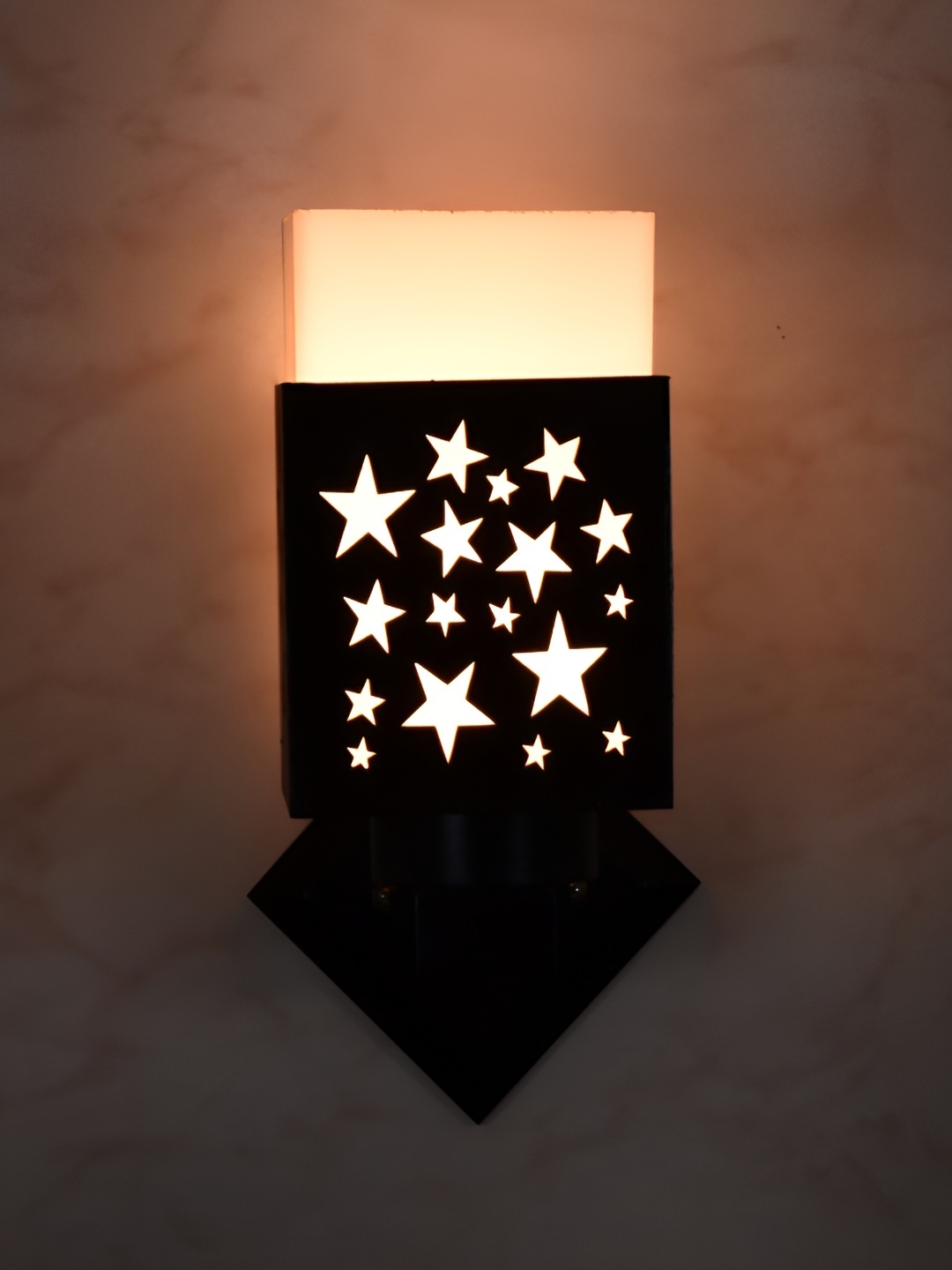 

Afast Black & White Wooden textured Square Shaped Wall Lamp
