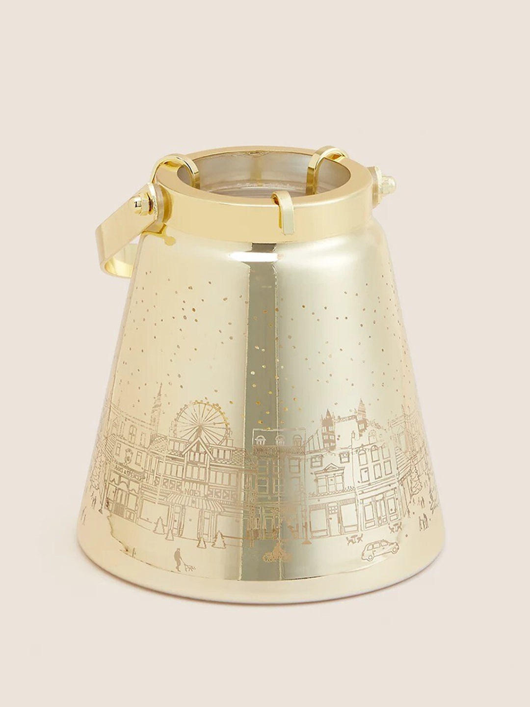 

Marks & Spencer Metallic-toned Winter Town Scene Lantern, Gold