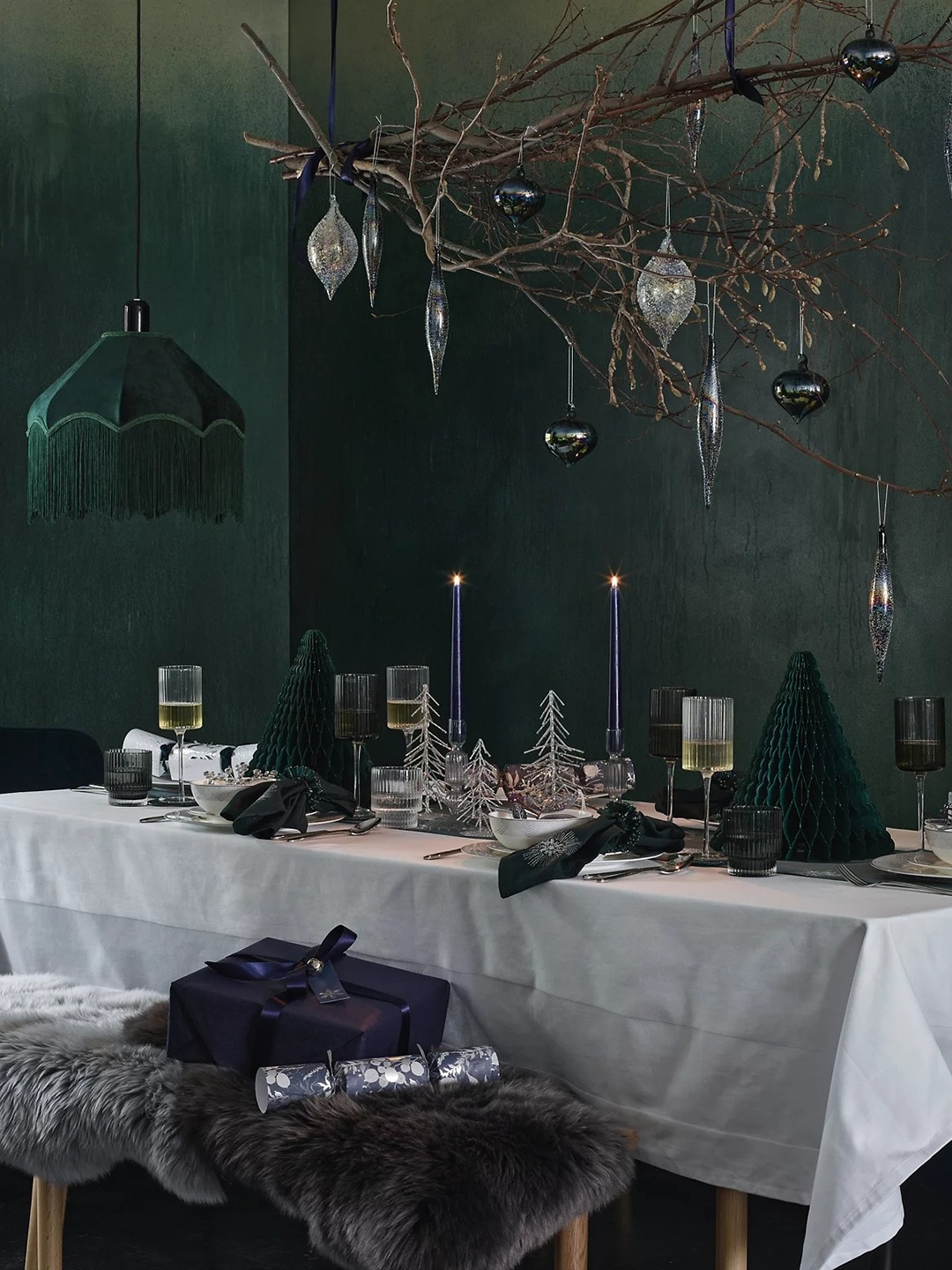 

Marks & Spencer Grey & Blue 3 Pieces Icicle Hanging Decorations
