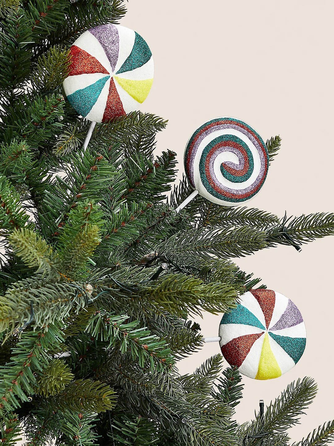 

Marks & Spencer Red & Green 3 Pieces Lollipop Ornaments Christmas Festive Decor