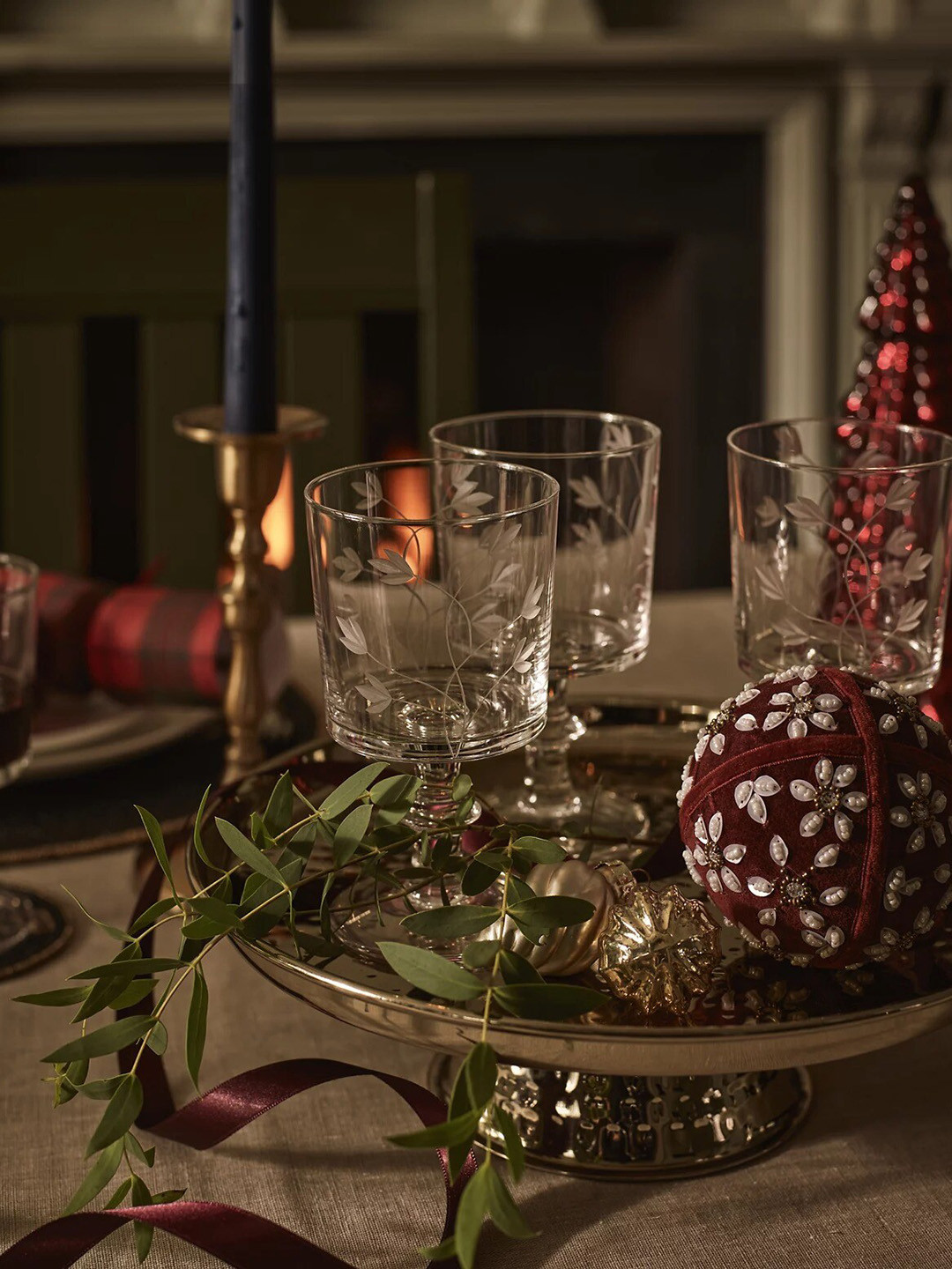 

Marks & Spencer Red Velvet Embellished Bauble