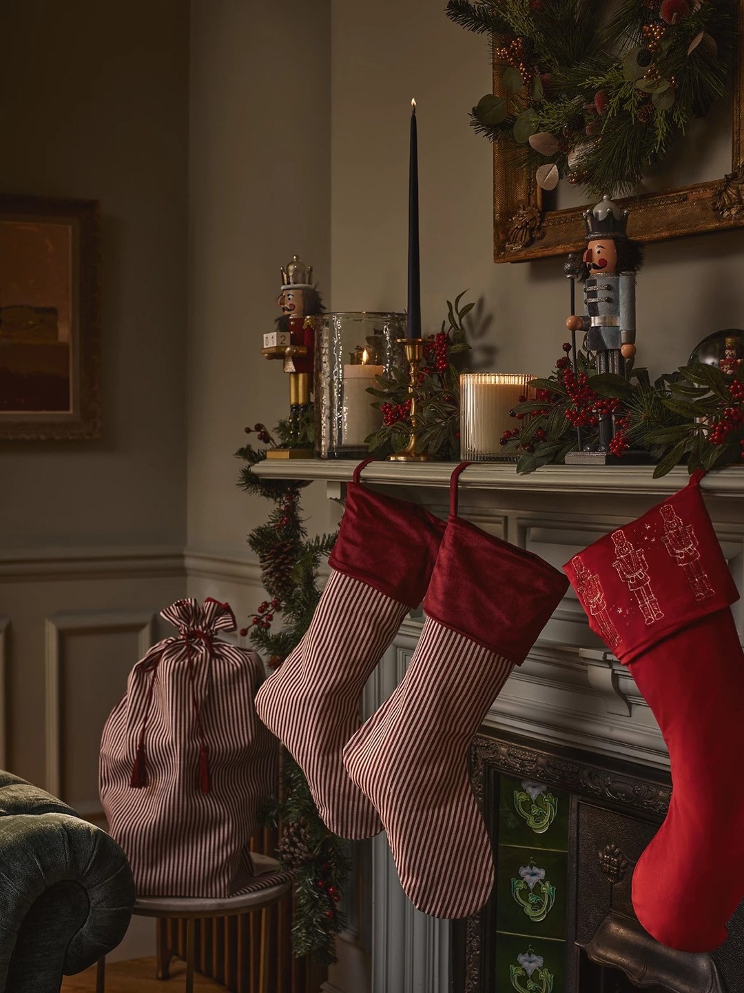 

Marks & Spencer Red & White Striped Christmas Stocking