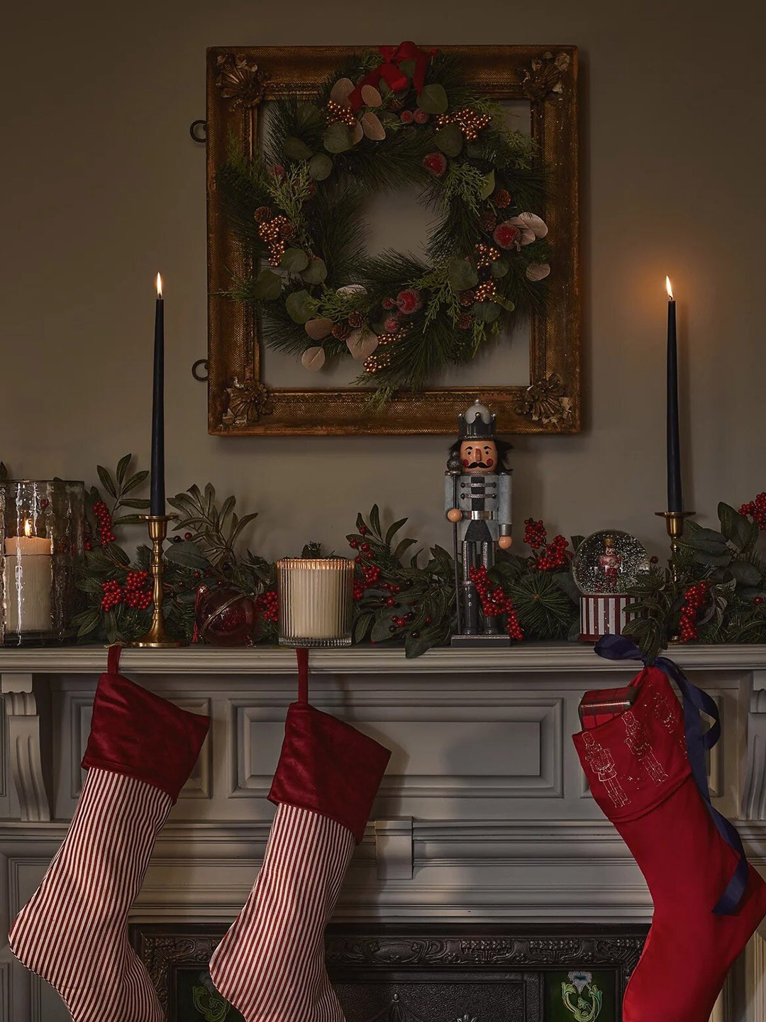

Marks & Spencer Red Velvet Printed Christmas Stocking Hanging