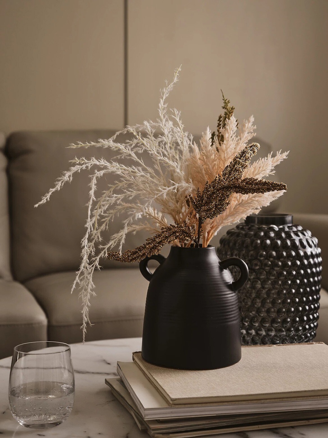 

Marks & Spencer Black Dried Flower Arrangement in Ceramic Pot