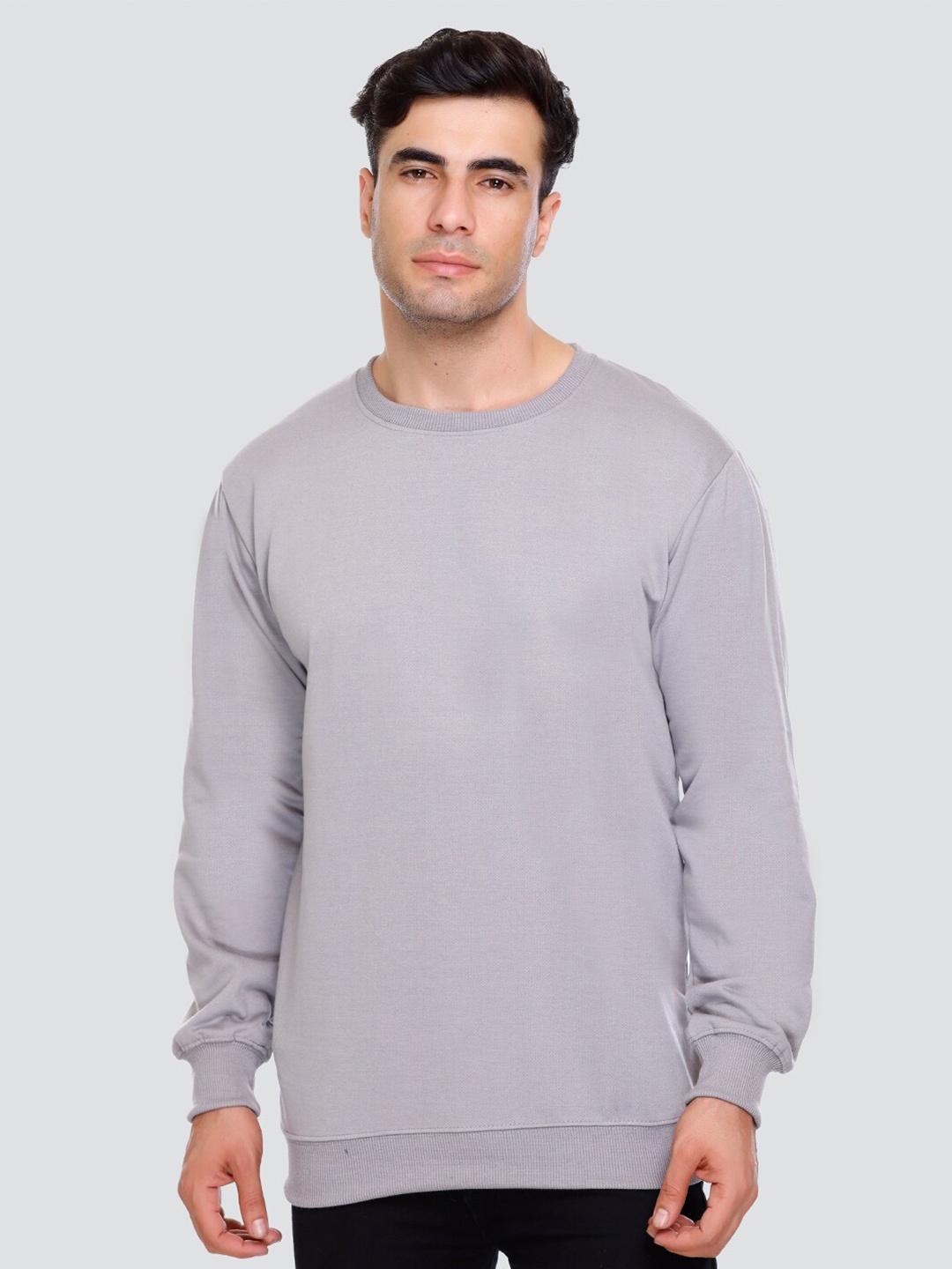 

Concede Round Neck Fleece Pullover, Grey