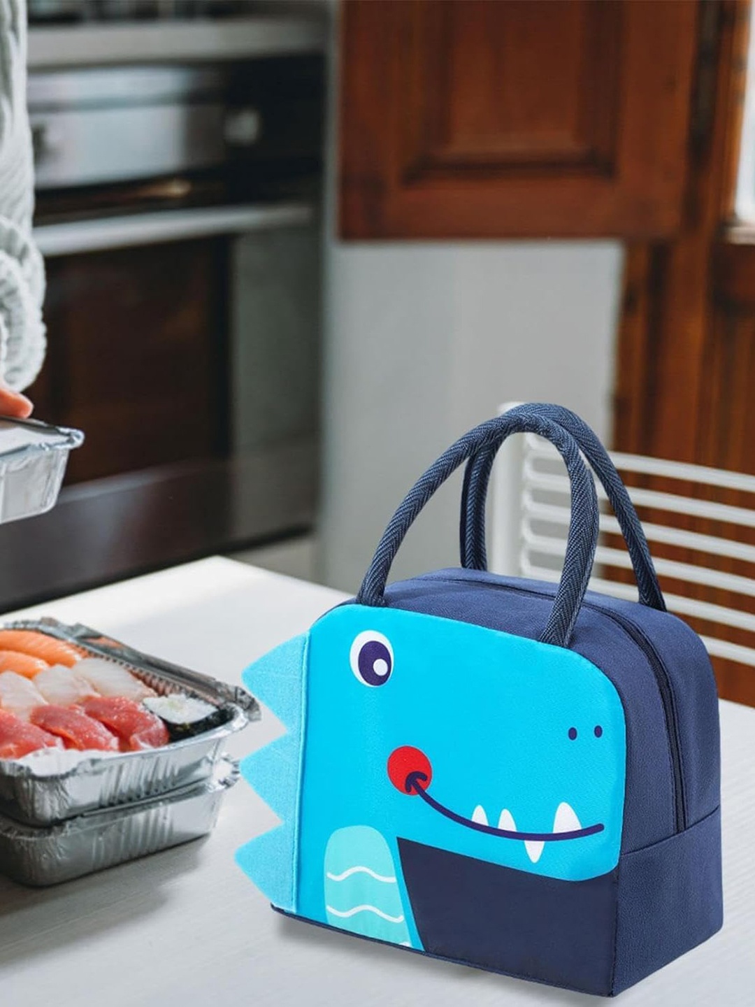 

HOUSE OF QUIRK Insulated Reusable Lunch Bag, Blue
