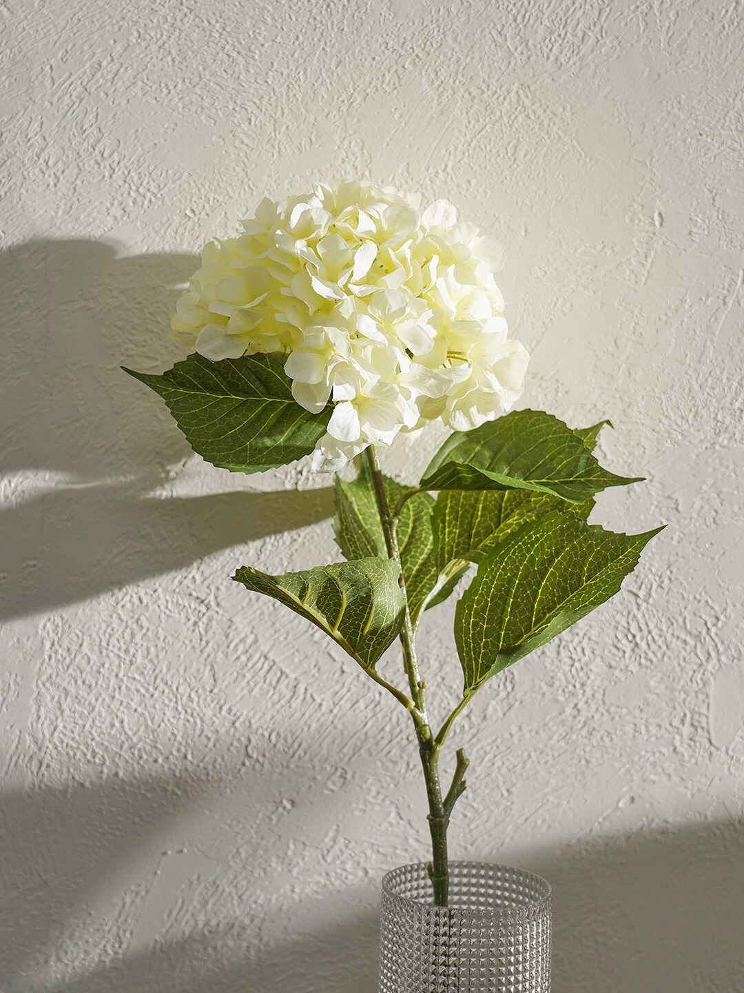 

Pure Home and Living White Hydrangea Faux Flower Stem