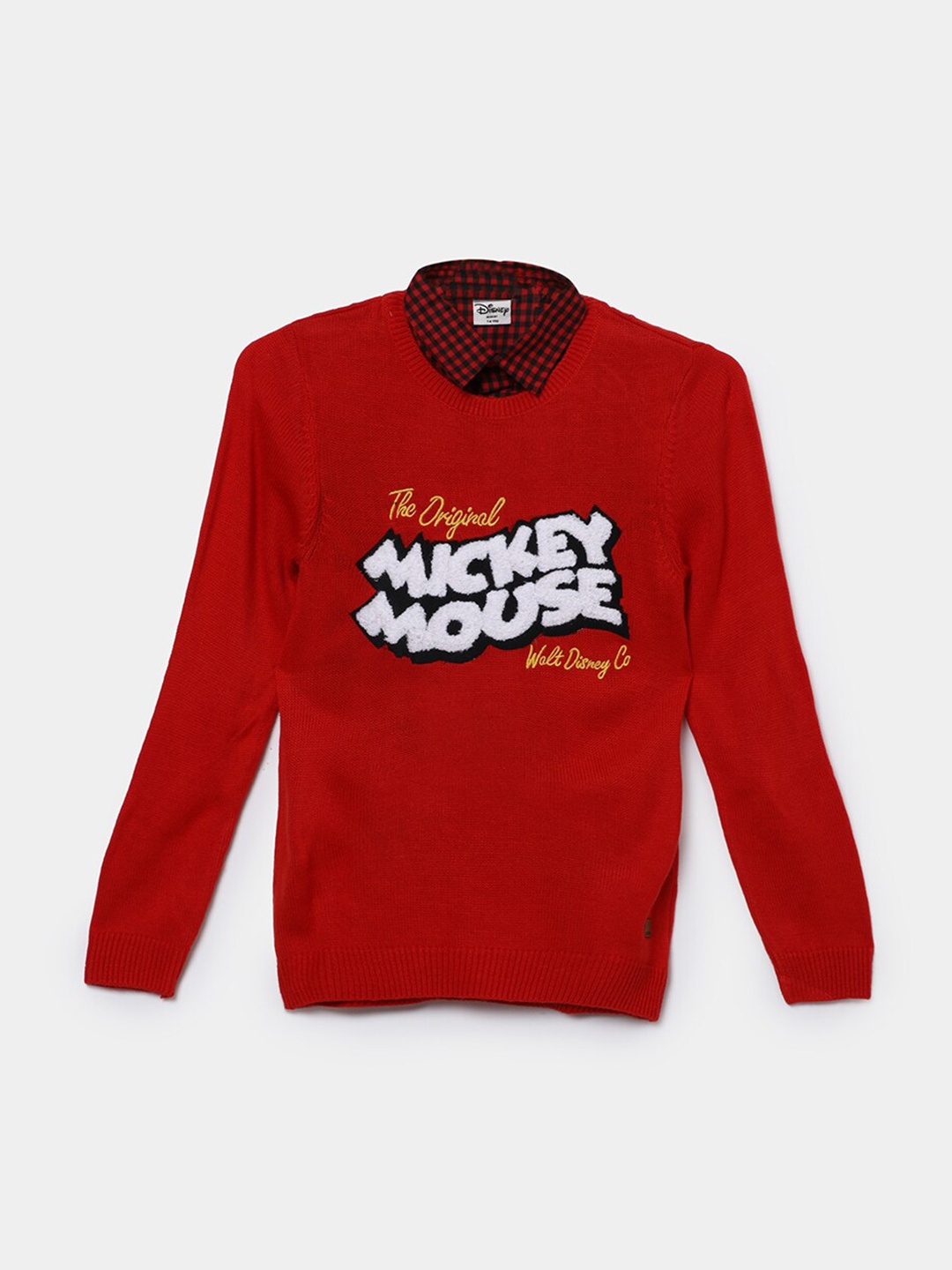 

Fame Forever by Lifestyle Boys Typography Embroidered Cotton Pullover, Red