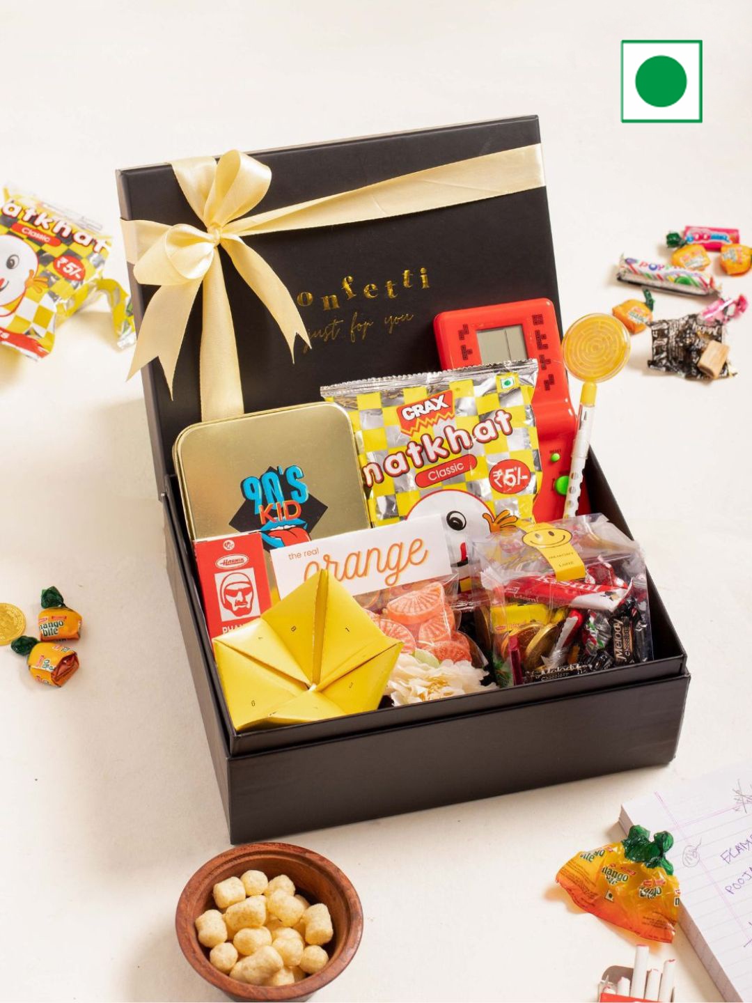 

Confetti Gifts Assorted Gift Hamper, Camel brown