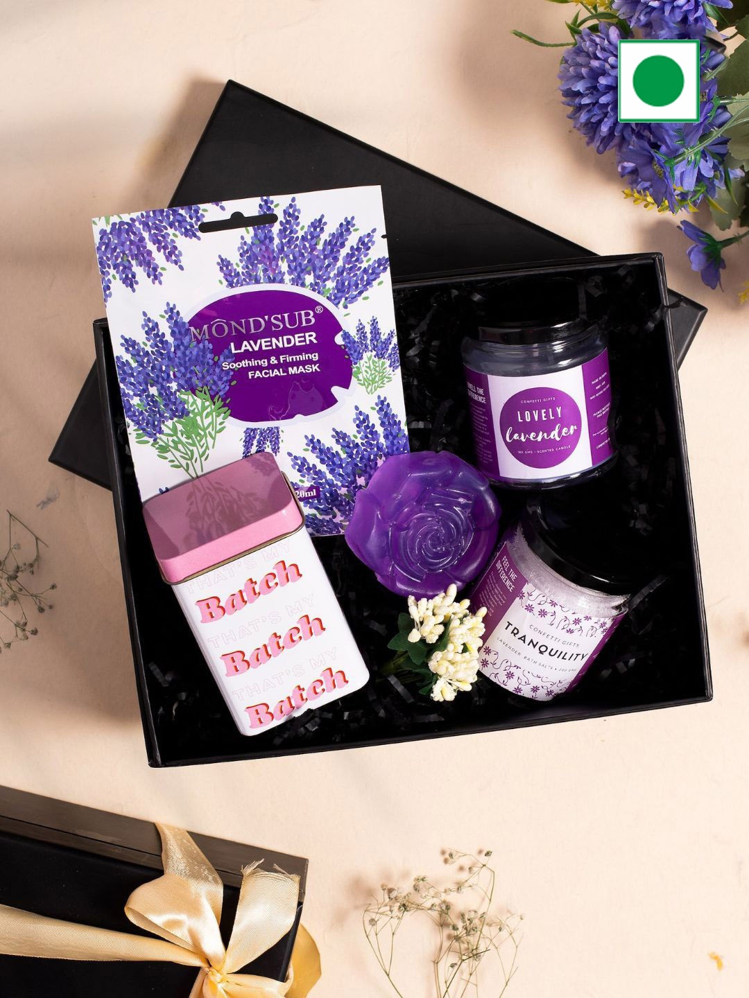 

Confetti Gifts Pack Of 5 Gifts Hamper, Lavender