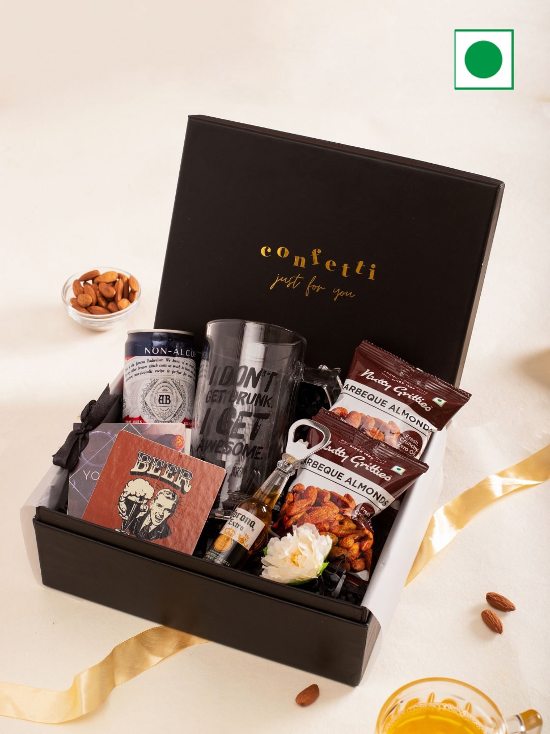 

Confetti Gifts Set Of 6 Hamper Assorted Gift Set, Brown