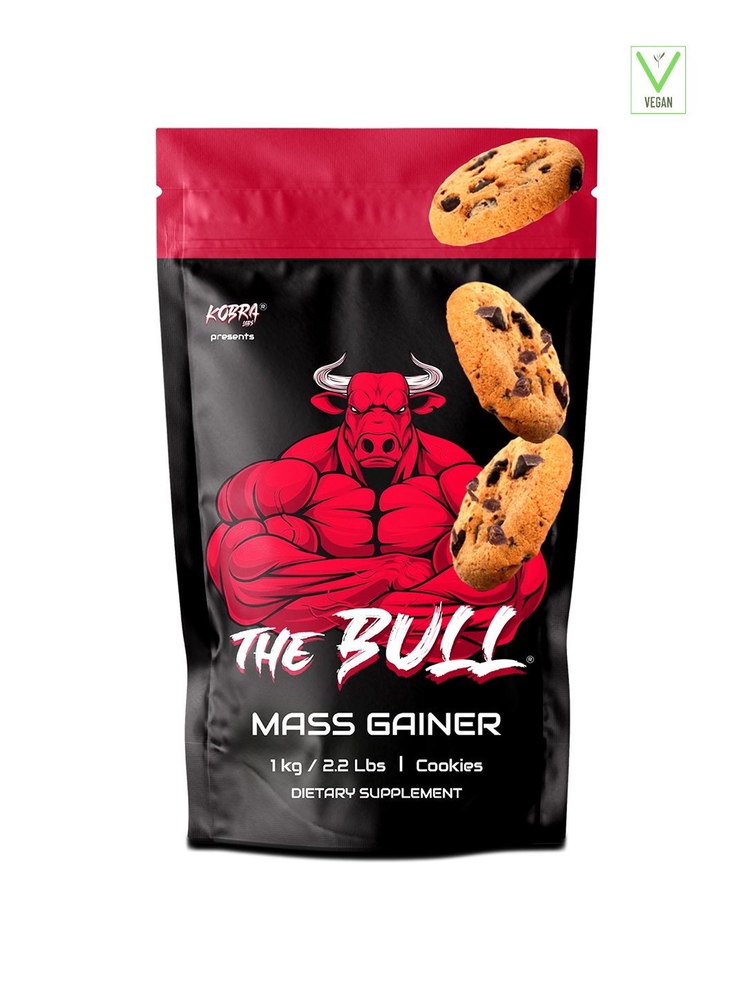 

Kobra Labs The Bull Mass Gainer - 1Kg Cookies, Multi