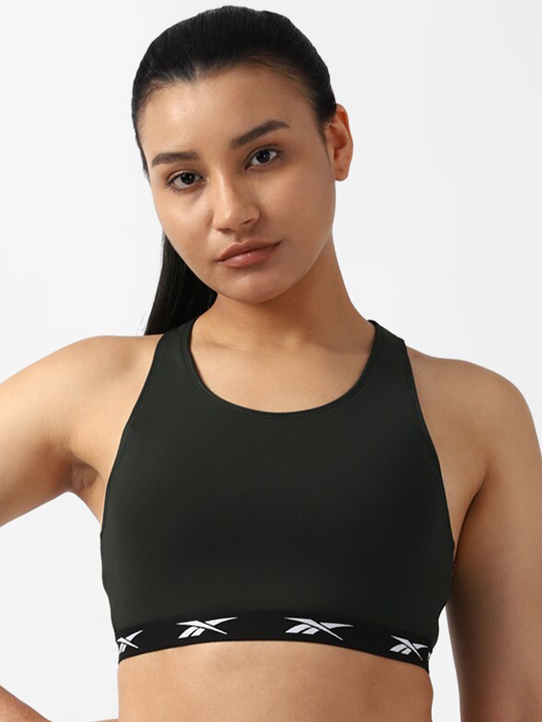 

Reebok Traning App Underwired Non-Padded Workout Bra, Black