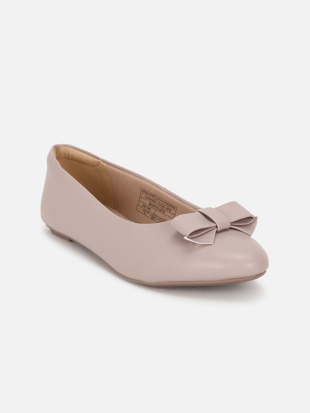 

Allen Solly Woman Pointed Toe Work Ballerinas With Bows, Pink