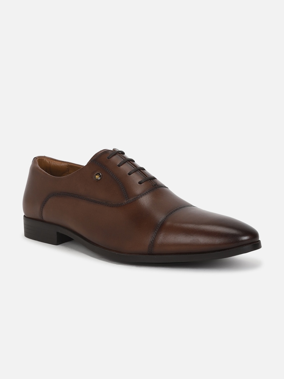 

Louis Philippe Men Leather Formal Oxfords, Brown