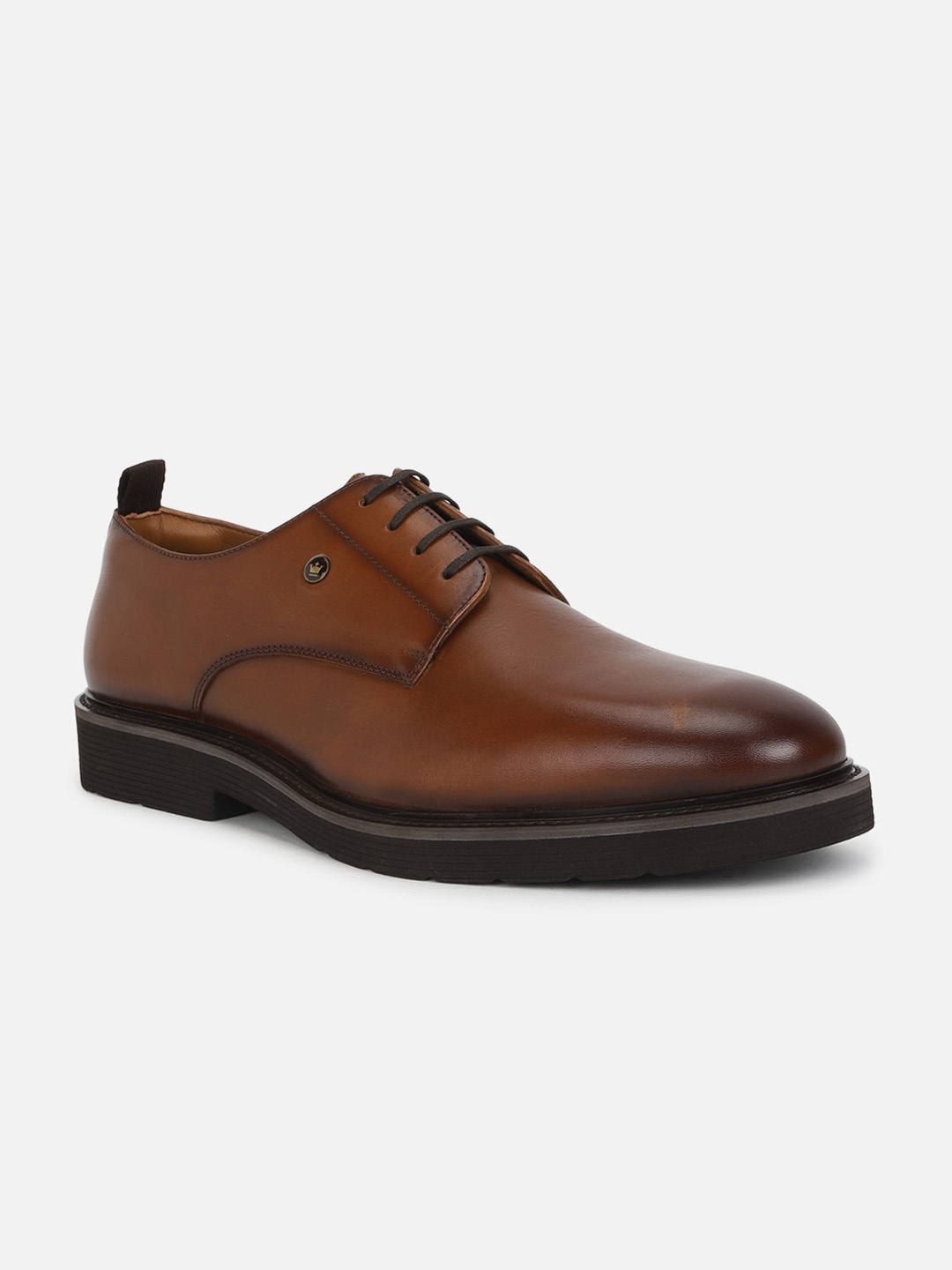 

Louis Philippe Men Leather Formal Derbys, Brown