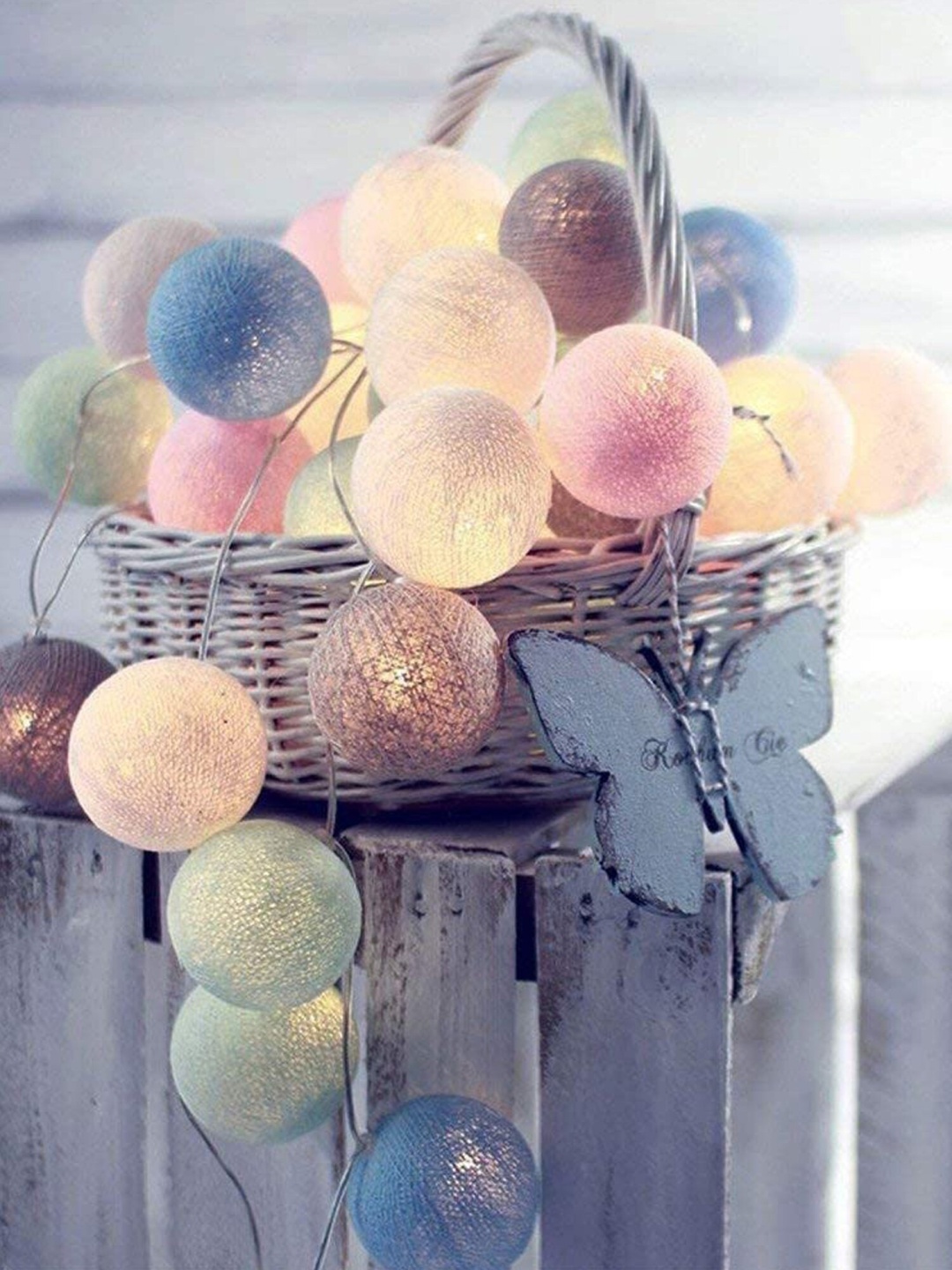 

The Purple Tree Decorative String Lights, White