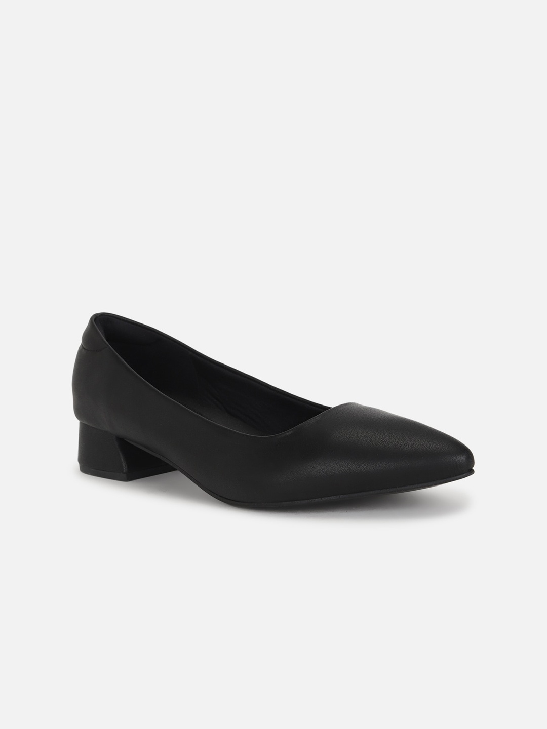 

Van Heusen Woman Pointed Toe Block Heel Pumps, Black