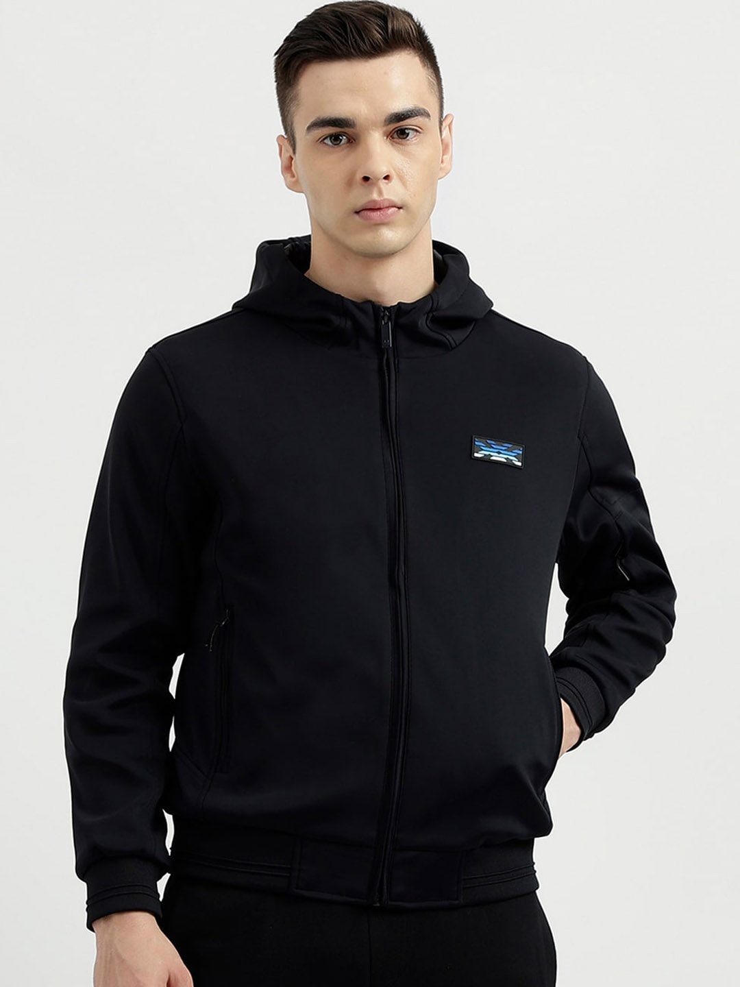 

United Colors of Benetton Hooded Long Sleeves Jacket, Blue