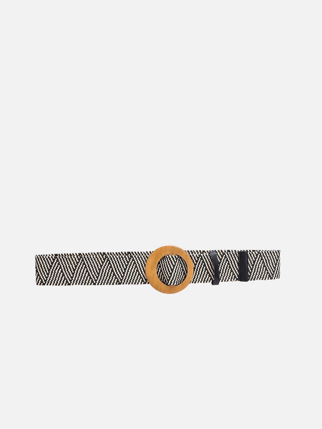 

Kazo Women Woven Design PU Belt, Black