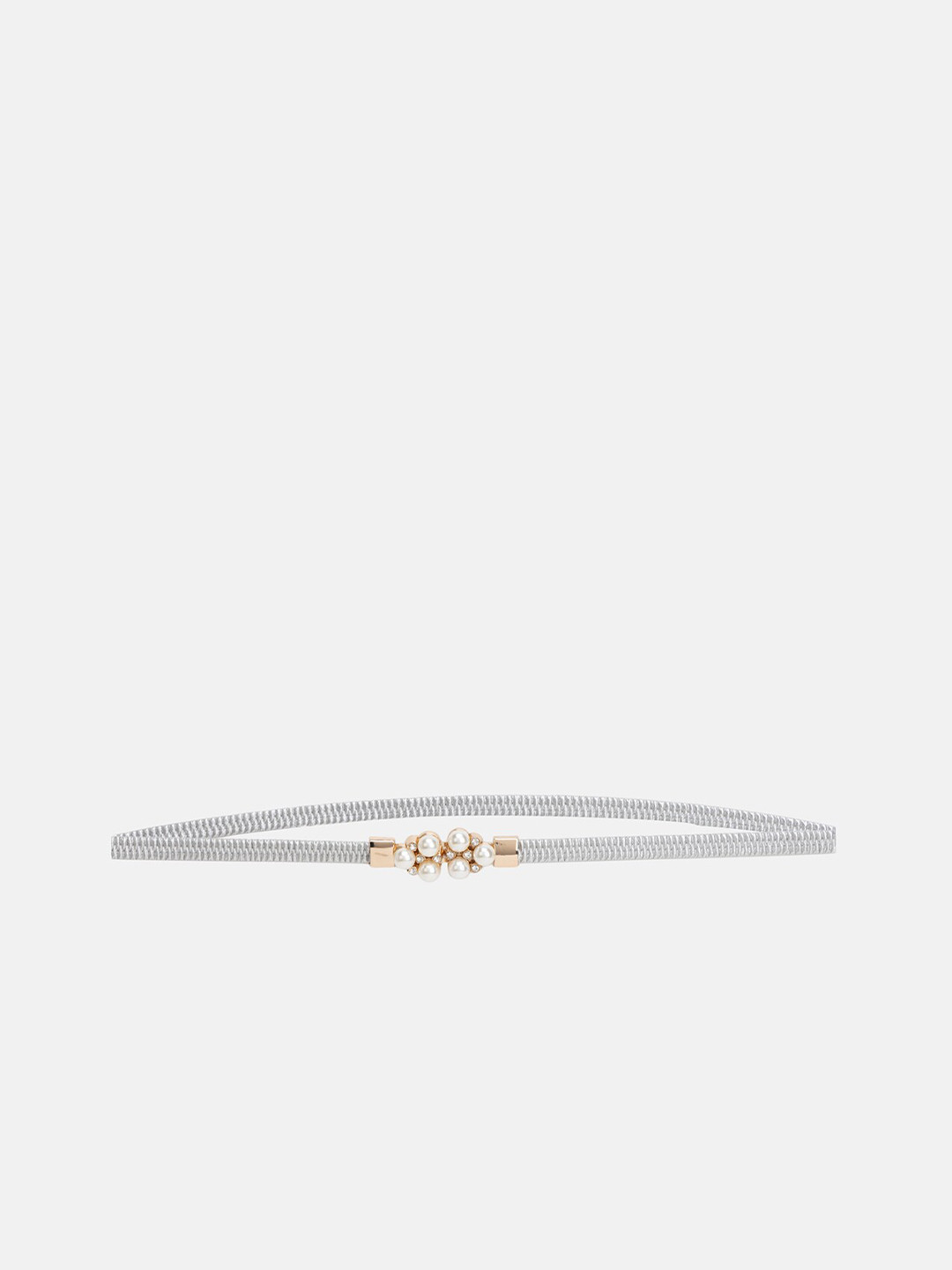 

Kazo Women Slim Belt, Silver