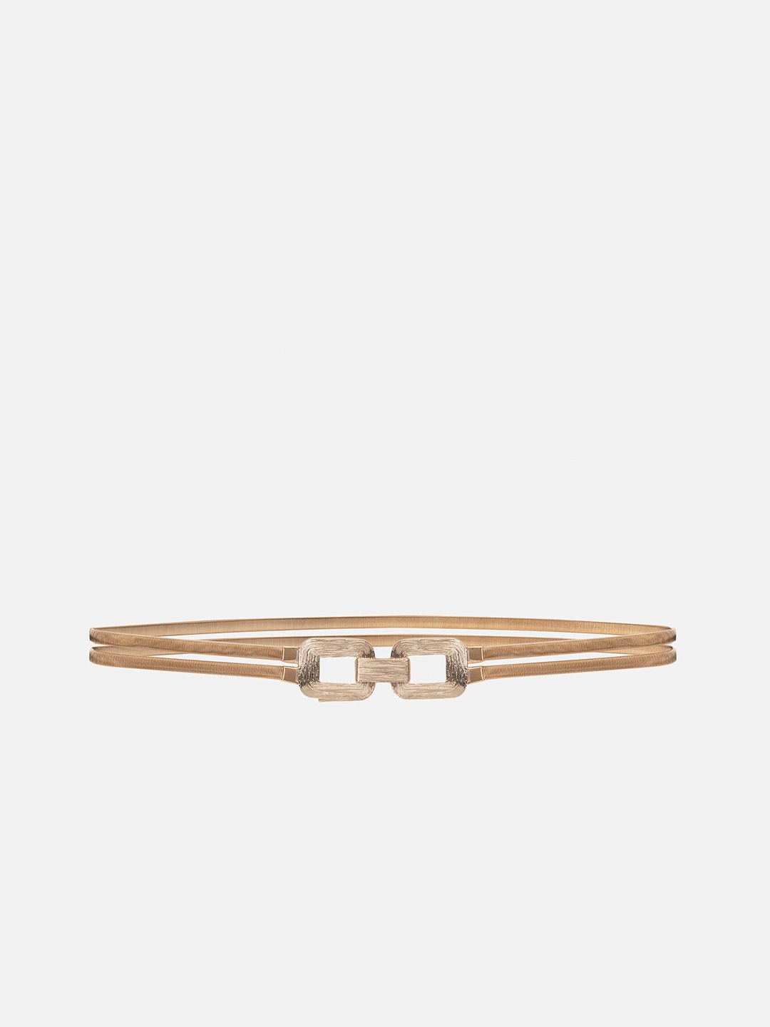 

Kazo Chain Thin Buckle Belt, Gold