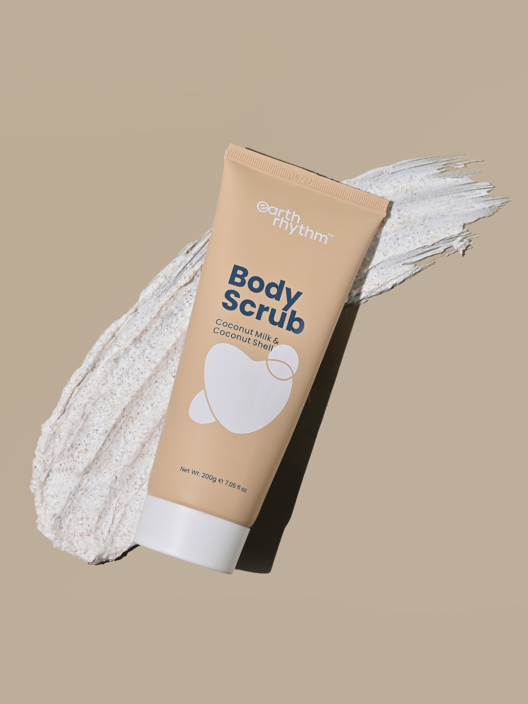 

Earth Rhythm Body Scrub With Coconut Milk & Coconut Shell - 200g, Beige