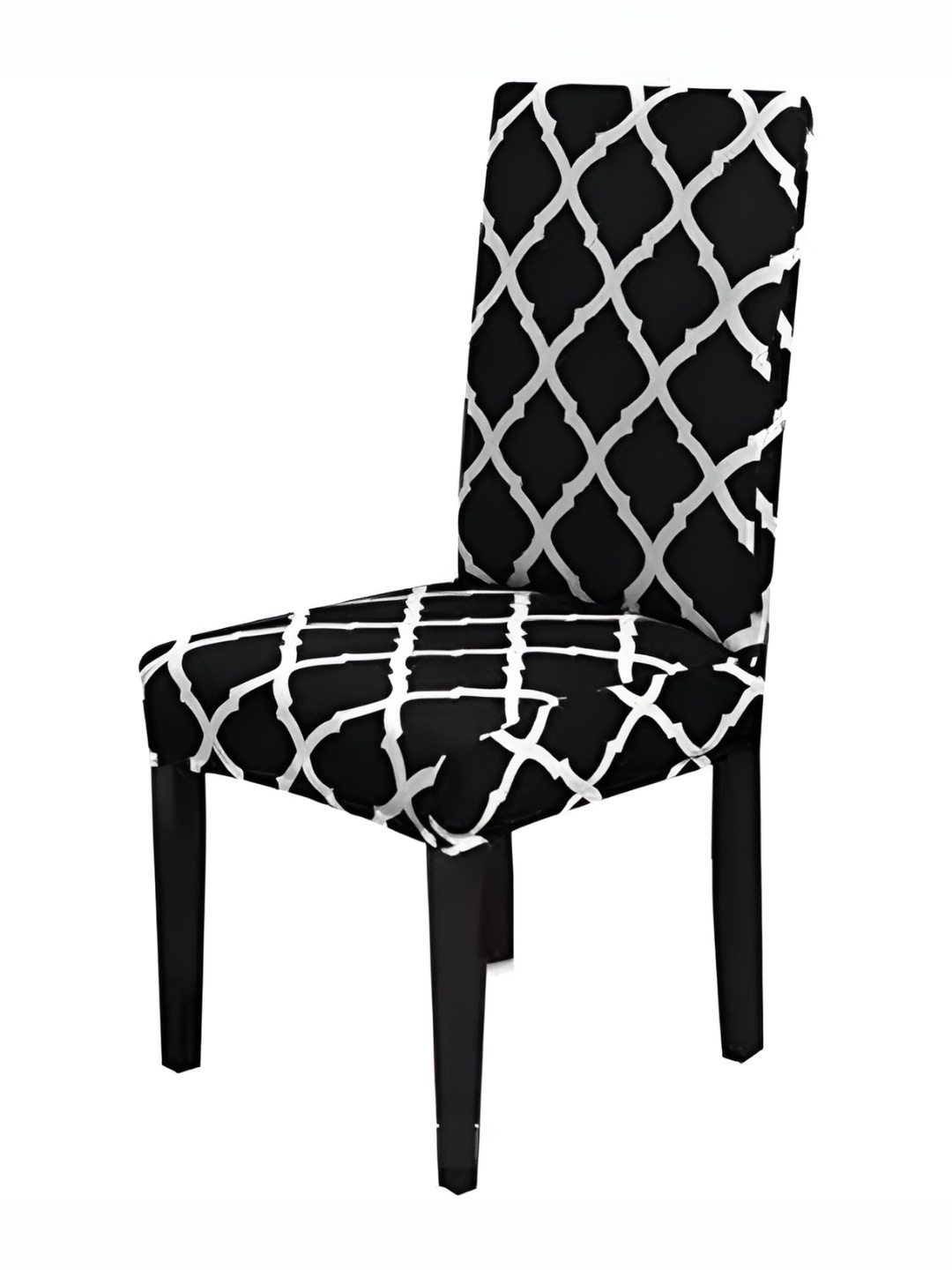 

TONY STARK Black & White Printed Comfortable Chair Cover