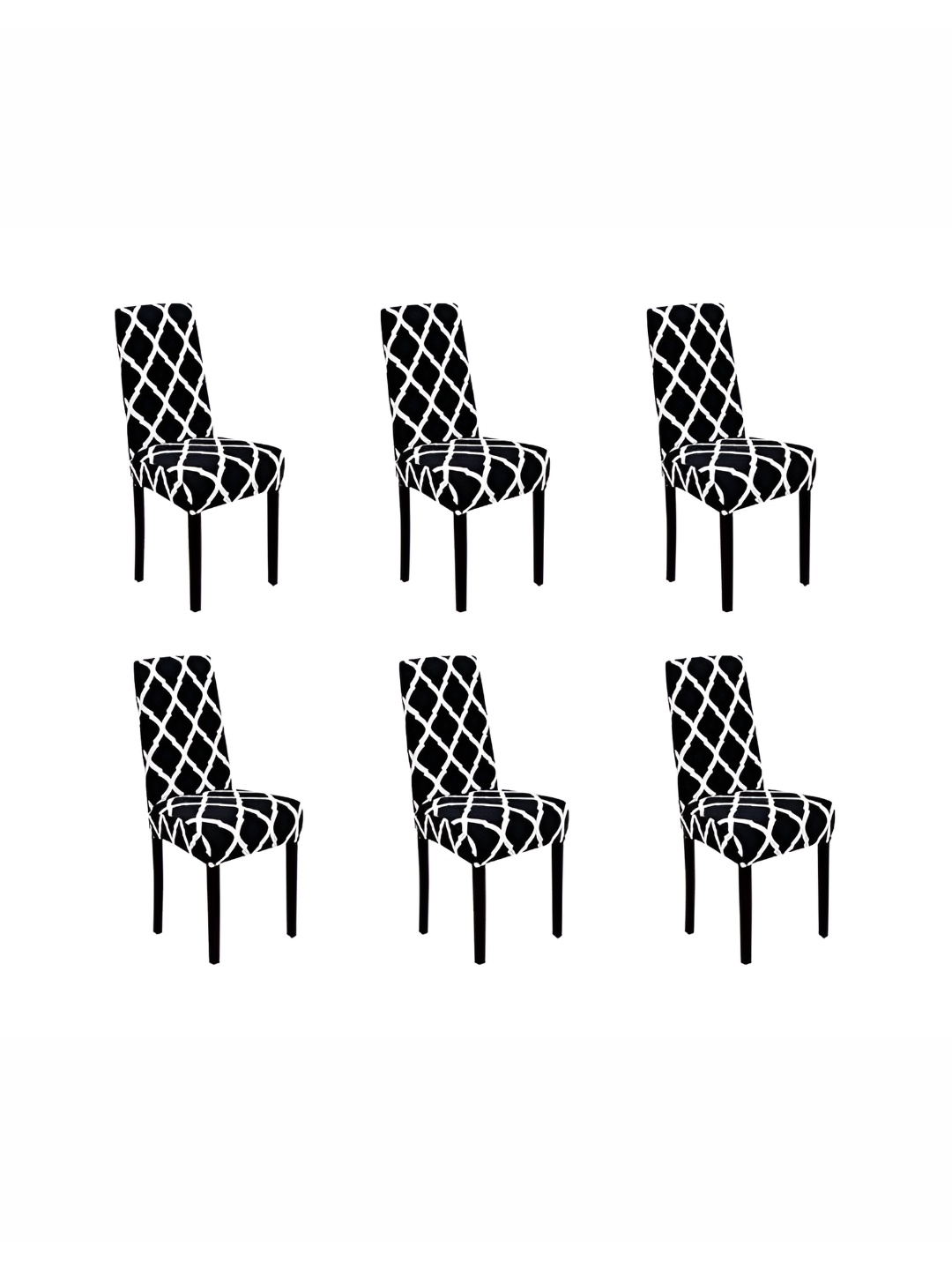 

Tony Stark Black & White 6 Pieces Printed Comfortable Chair Cover