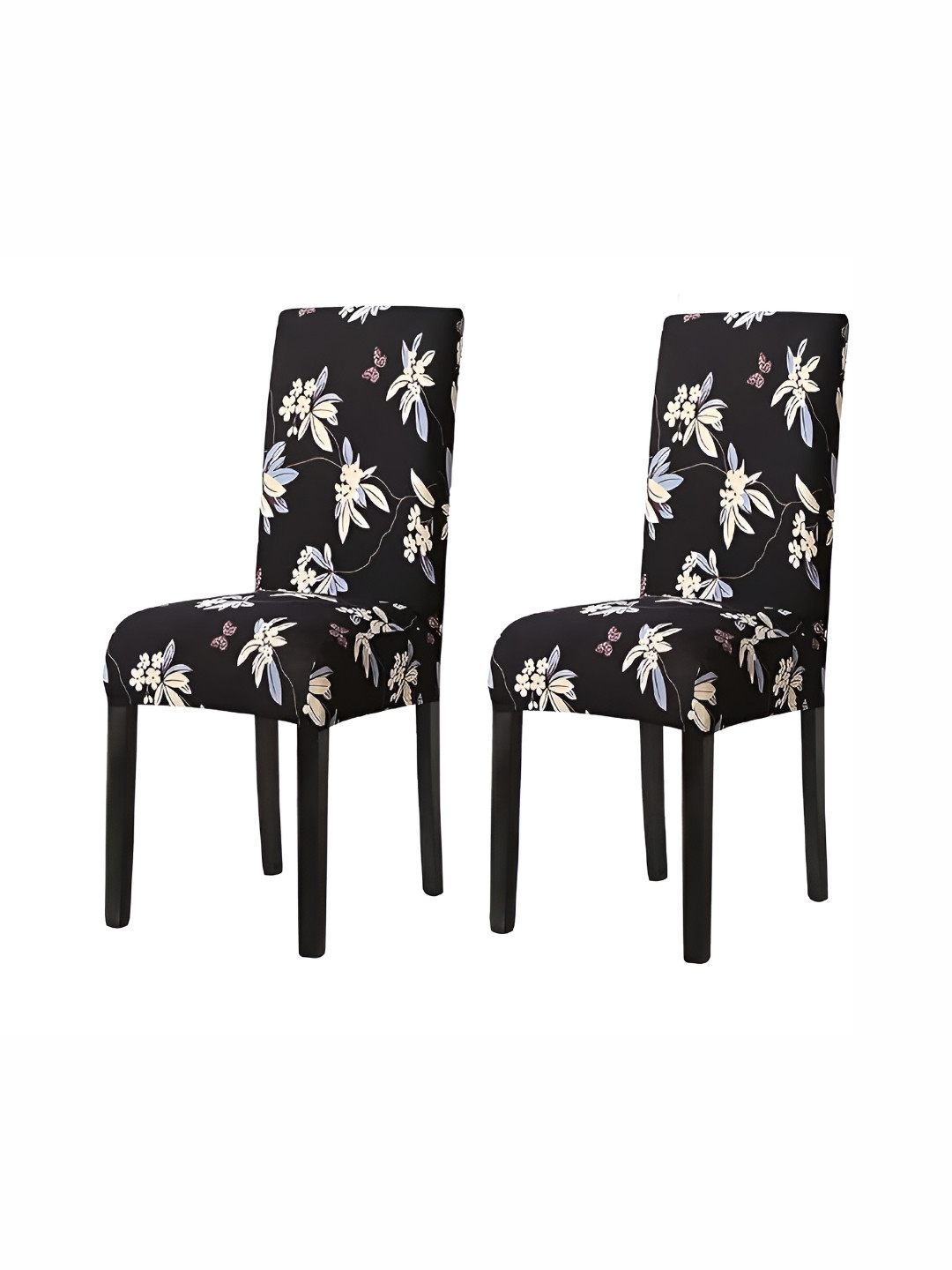 

Tony Stark Black & White 2 Pieces Floral Printed Comfortable Chair Cover