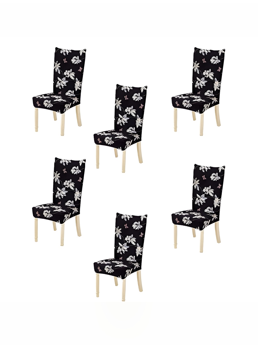

TONY STARK Black & White 6 Pieces Printed Chair Cover