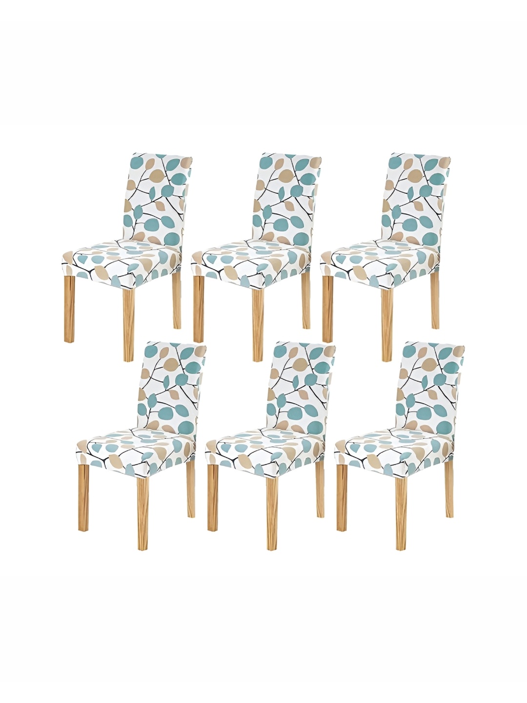 

TONY STARK White & Blue 6 Pieces Printed Chair Cover