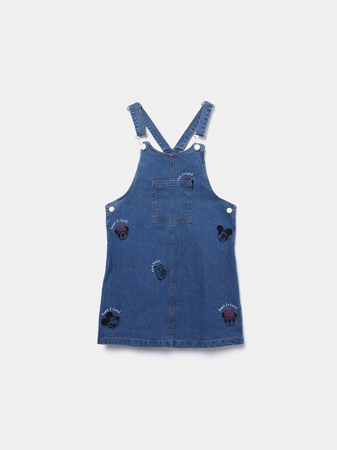 

Fame Forever by Lifestyle Girls Shoulder Straps Pinafore Dress, Blue
