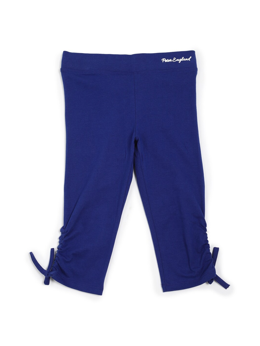 

Peter England Girls Mid Rise Slim Fit Capris, Blue