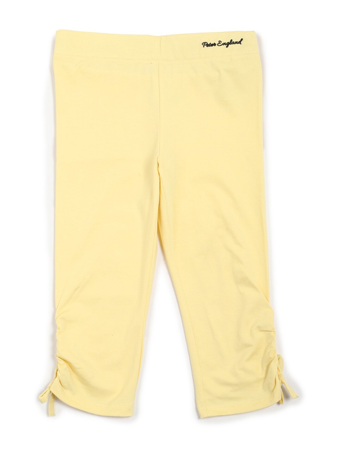 

Peter England Girls Mid Rise Slim Fit Capris, Yellow