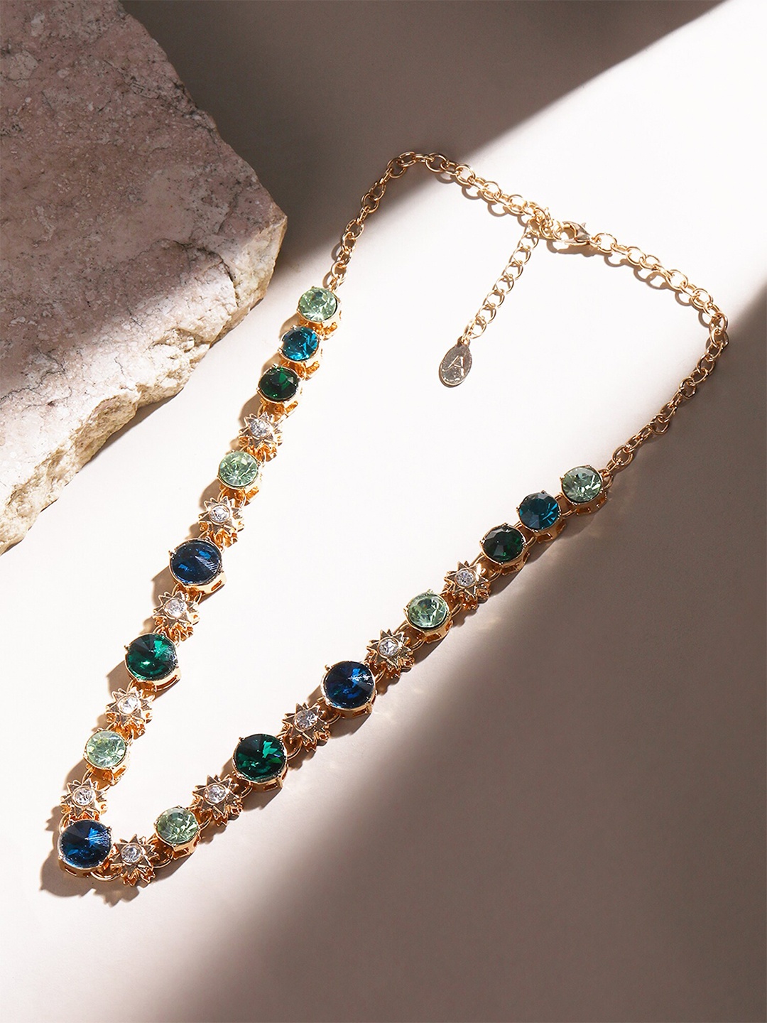 

Accessorize Crystals-Studded Necklace, Gold