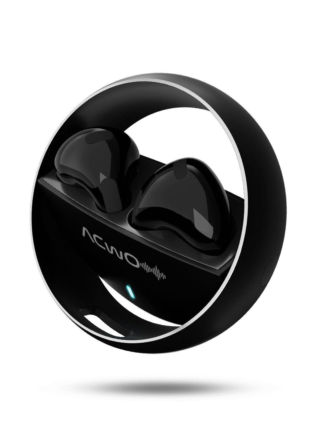 

ACwO DwOTS Muze Metal Black 30Hrs Playtime Noise Reduction Rotating Design Earbuds