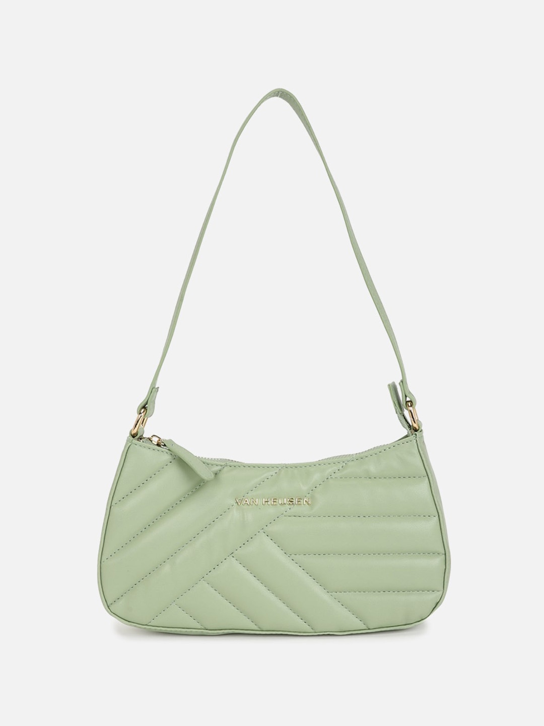 

Van Heusen Quilted PU Sling Bag, Green