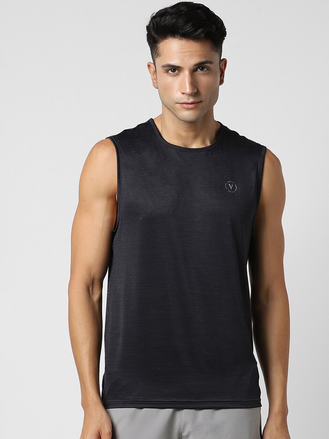 

Van Heusen Flex Sleeveless Tank Vests VFTTAATFU08774, Black