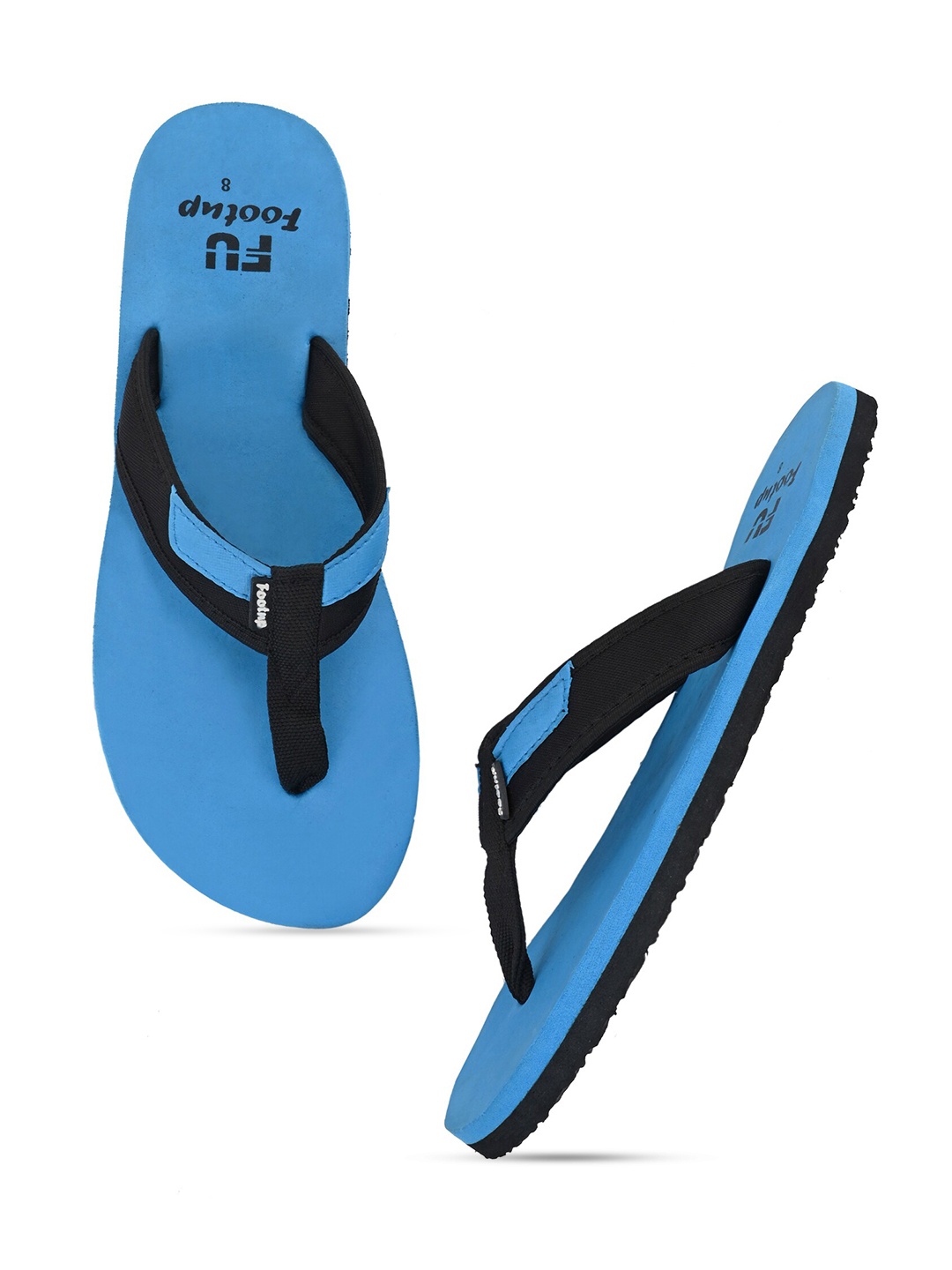 

FOOTUP Men Fabric Thong Flip-Flops, Blue